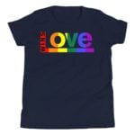 Love Wins! Kids Tshirt Navy