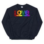 Love Wins LGBTQ Sweatshirt Navy