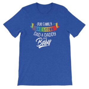 Gay New Dad & Daddy Rainbow T-Shirt