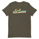 Retro Love Gay Pride Tshirt