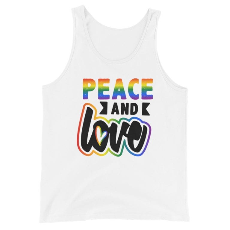 Peace & Love LGBTQ Pride Tank Top
