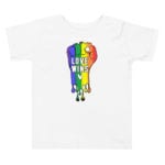 Love Wins LGBTQ Pride Toddler Tshirt White
