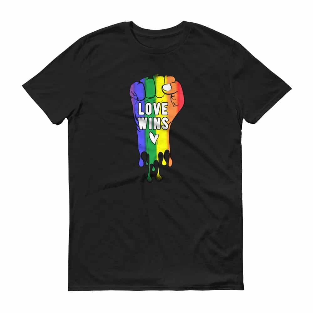 LOVE WINS Pride Tshirt Black