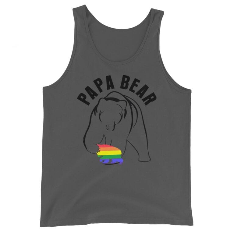 Papa Bear Gay Pride Tank Top