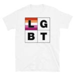 Lesbian Flag Gay Pride Tshirt