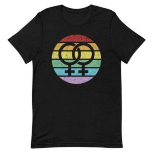 Retro Female Symbol Lesbian Pride Tshirt