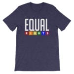 EQUAL RIGHTS LGBTQ Pride Tshirt Navy