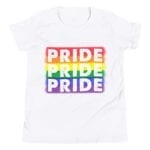 Rainbow Pride Kids Tshirt White