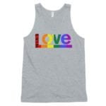 Love Wins Rainbow Tank Top Grey