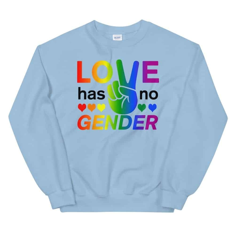 Love Has No Gender Sweatshirt Blue