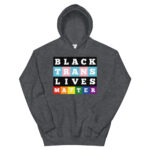 LGBTQ Pride Hoodie Black Trans Lives Matter