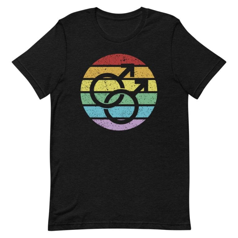 Retro Gay Male Symbol LGBTQ Pride Tshirt