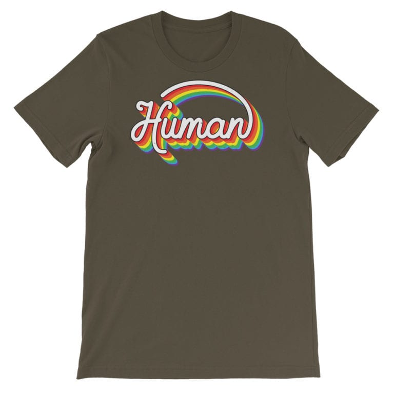 Human Rainbow Pride Tshirt