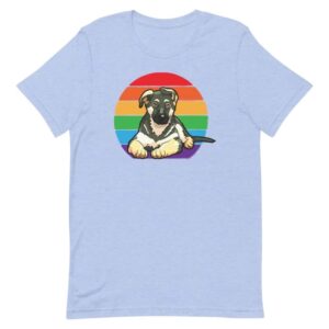 Rainbow Pride German Shepherd Tshirt