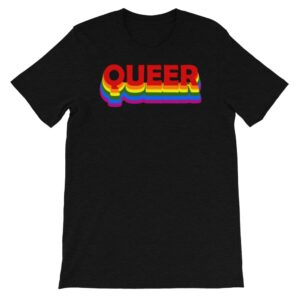 Queer LGBTQ Tshirt Black