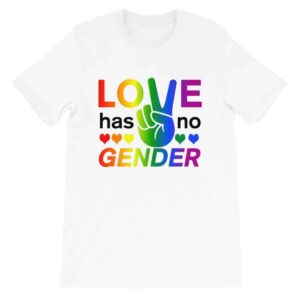 Love Has No Gender LGBTQ Pride White