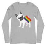 LGBTQ Pride French Bull Dog Long Sleeve Tshirt