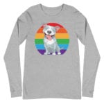 Pit Bull Rainbow Pride Long Sleeve Tshirt
