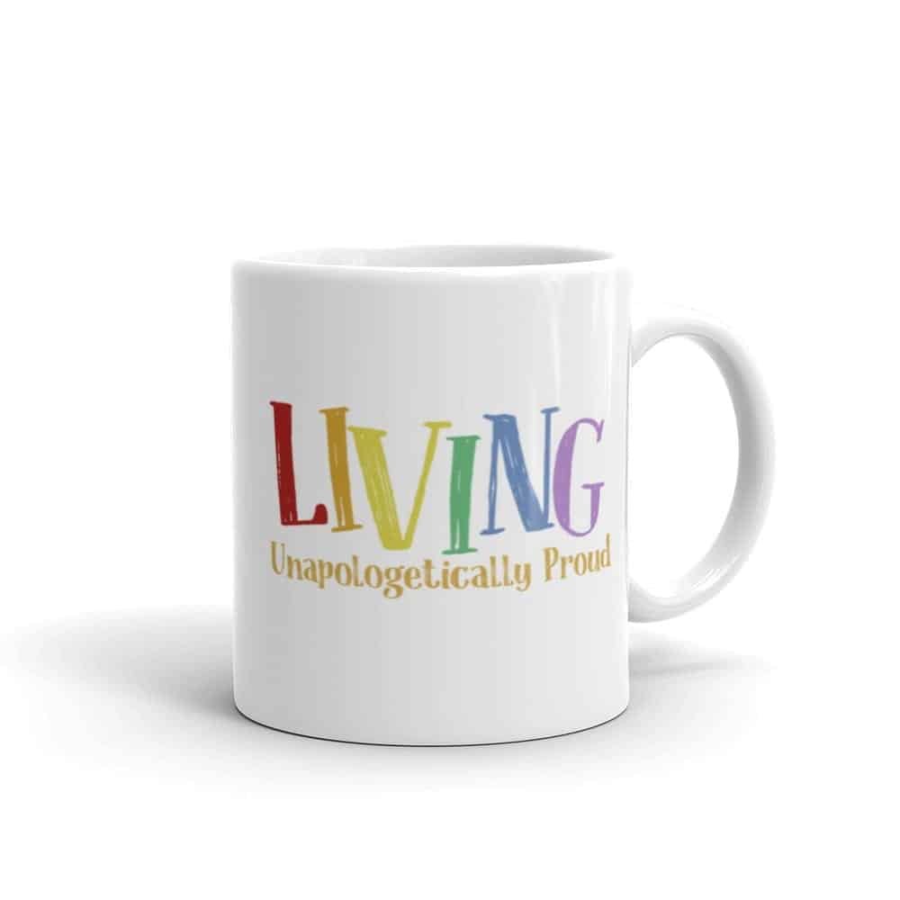 Living Proud LGBT Coffee Mug