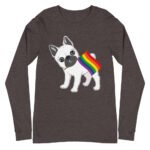 French Bull Dog LGBT Pride Long Sleeve Tshirt