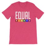 EQUAL RIGHTS LGBTQ Pride Tshirt Pink