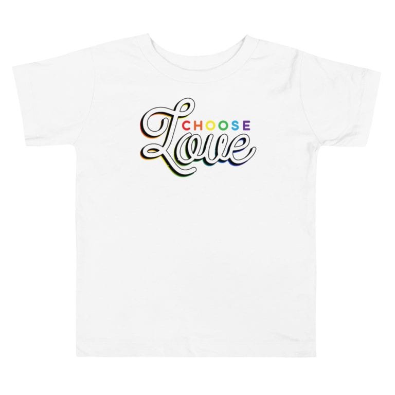 Choose Love Gay Pride Toddler Tshirt