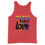 Peace & Love LGBT Pride Tank Top