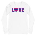 Bisexual Pride LOVE Long Sleeve Tshirt