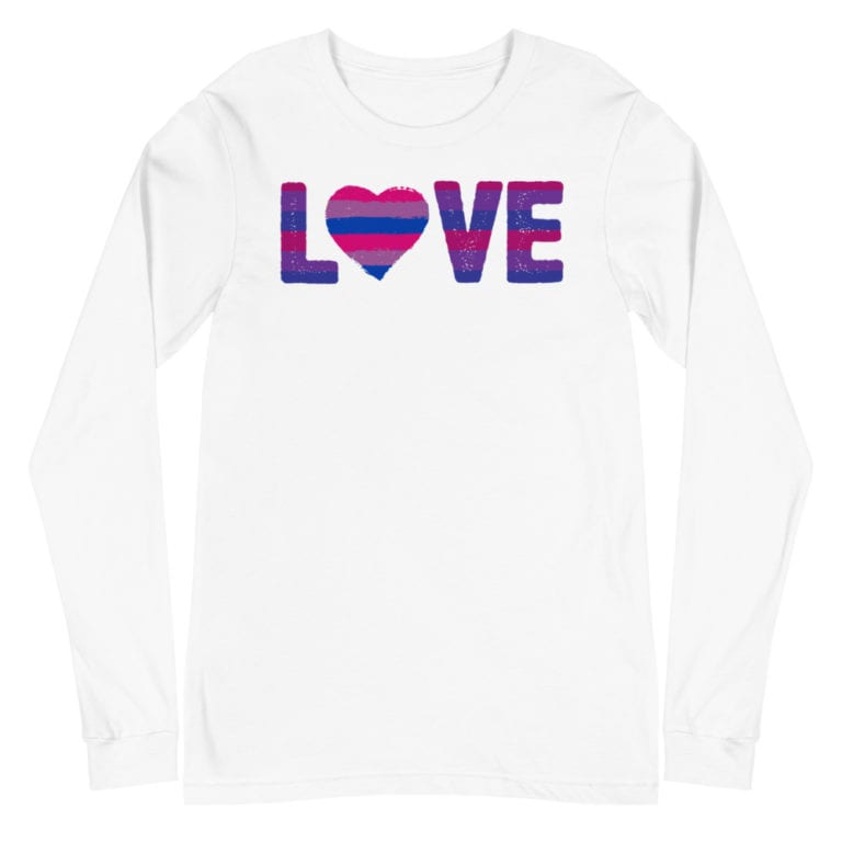 Bisexual Pride LOVE Long Sleeve Tshirt