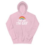 Hell Yes I'm Gay Heavyweight Hoodie Pink
