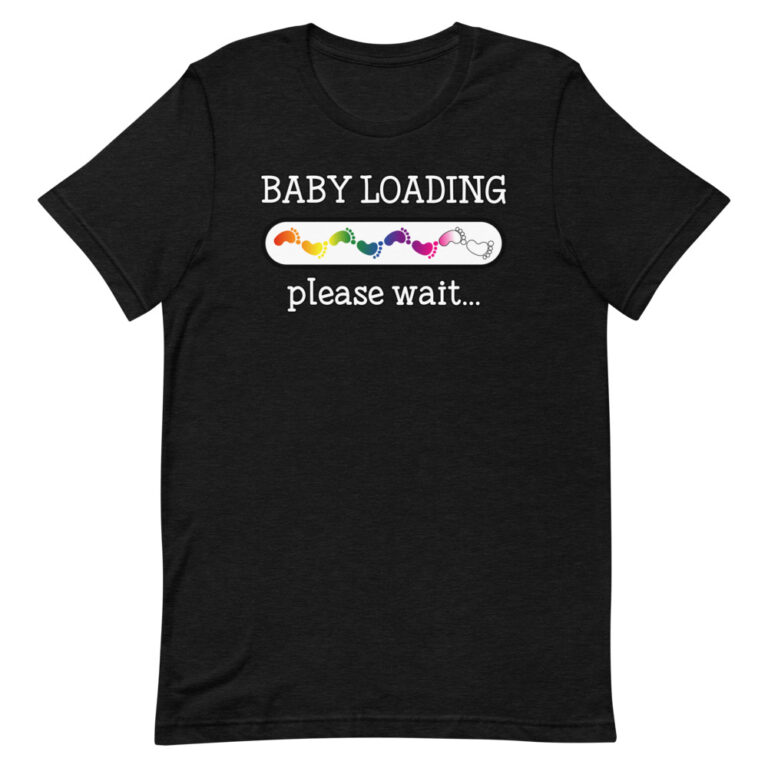 Baby Loading Rainbow Feet LGBT Pride Shirt