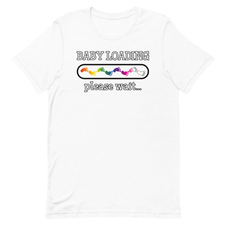 LGBTQ Baby Loading Rainbow Feet Pride Shirt