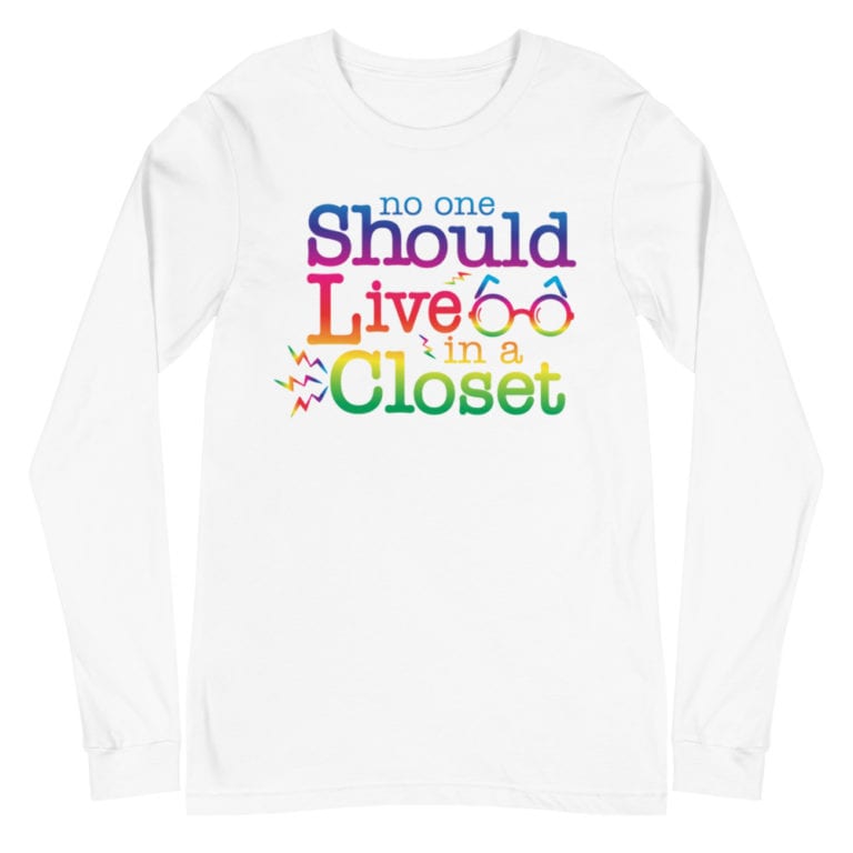 Out of the Closet LGBTQ Pride Long Sleeve Tshirt