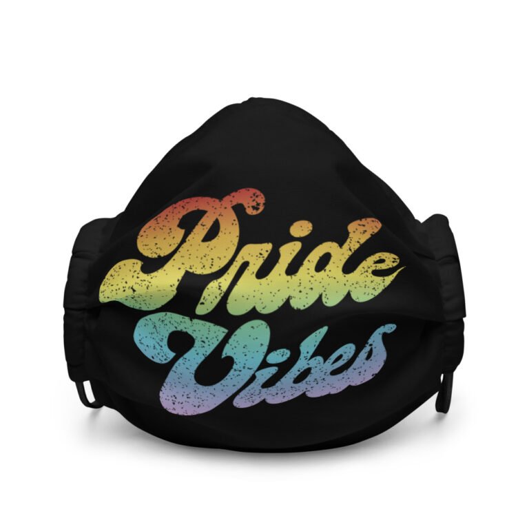 Retro Pride Vibes LGBTQ Face Mask