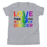 Love Has No Gender Kid Tshirt Grey