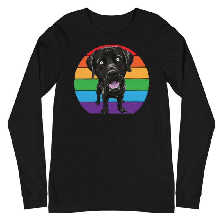 Labrador Love LGBTQ Pride Long Sleeve Tshirt