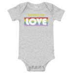 Raised on Love Pride Baby Bodysuit
