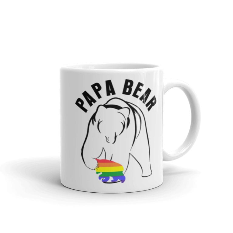 Papa Bear Gay Child Pride Coffee Mug