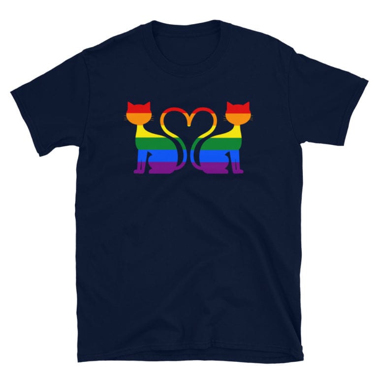 Gay Pride Cat Tshirt