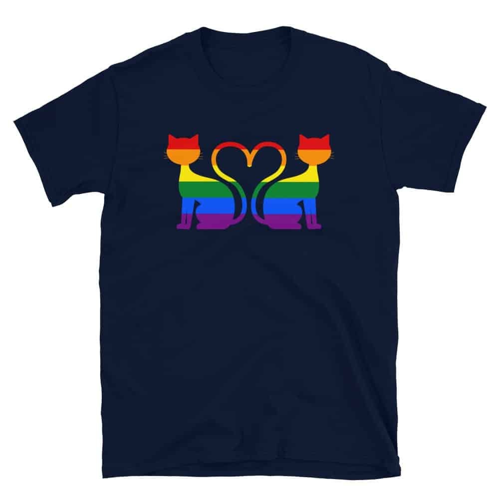 Gay Pride Cat Tshirt