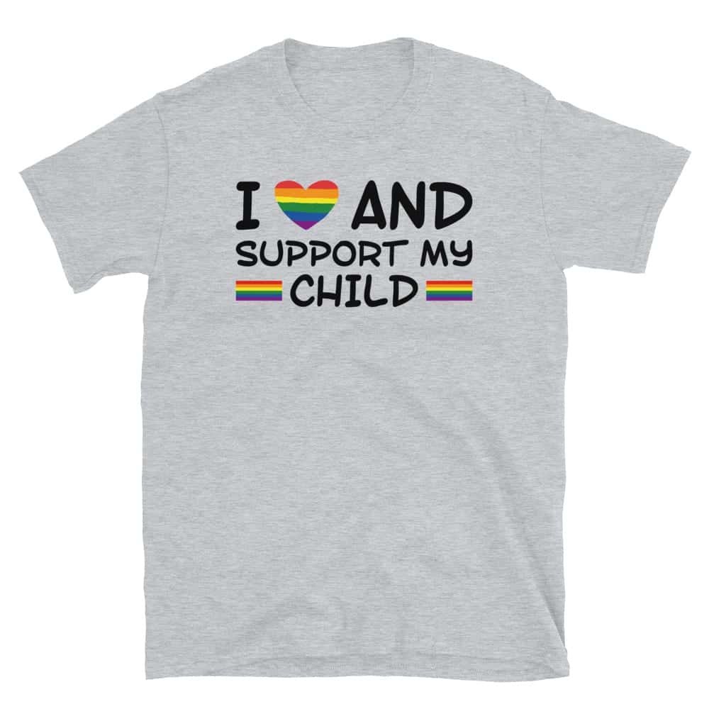 I Love & Support My Child LGBTQ Pride Tshirt