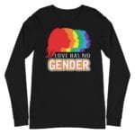 No Gender Gay Pride Long Sleeve Tshirt