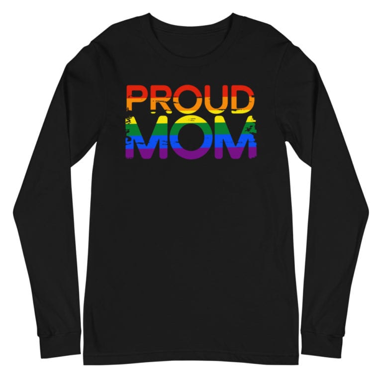 LGBTQ Pride Proud Mom Long Sleeve Tshirt