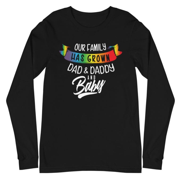 New Dad Gay Pride Long Sleeve Tshirt