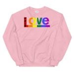 Love Wins LGBTQ Sweatshirt Pink