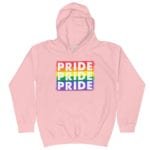 Rainbow Pride Kid Hoodie Pink