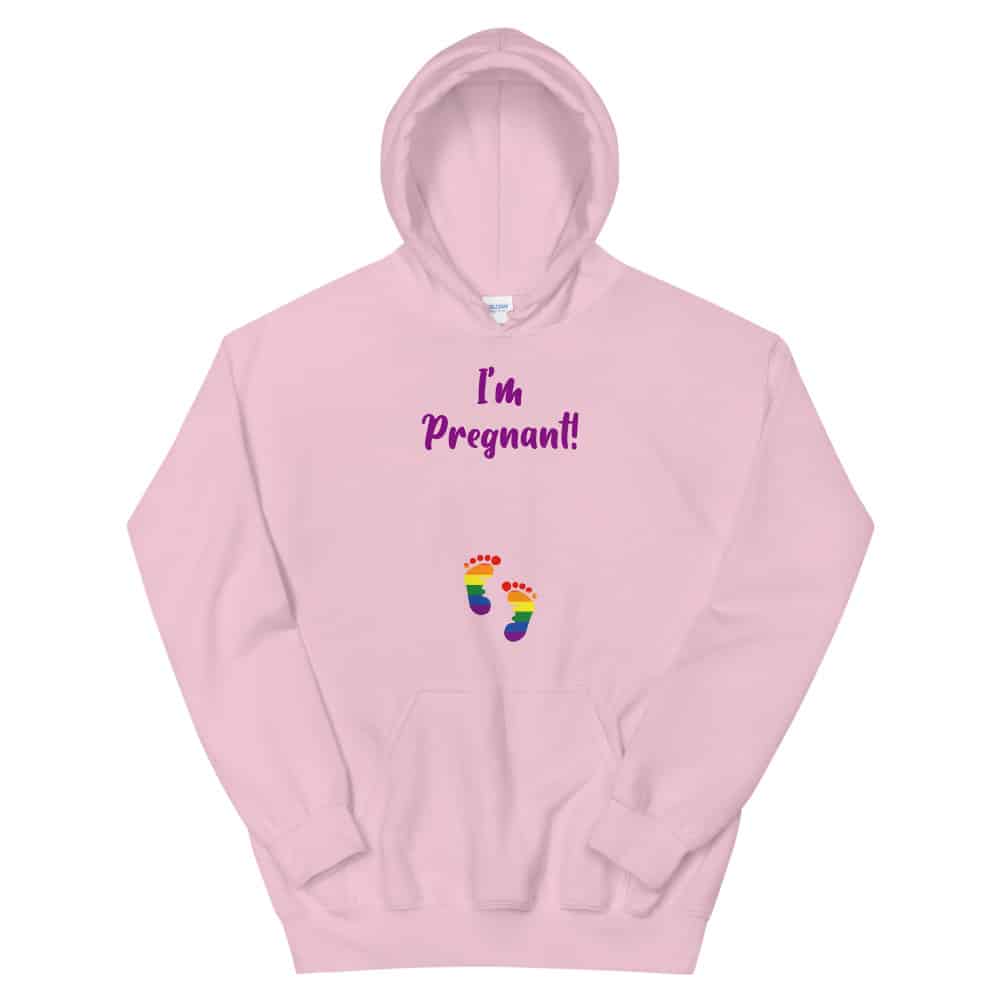 Lesbian Pride Hoodie I'm Pregnant