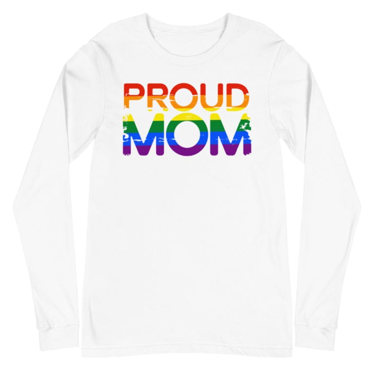 Proud Mom LGBTQ Pride Long Sleeve Tshirt