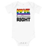 Love is a Human Right Pride One Piece Bodysuit
