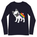 French Bull Dog LGBTQ Pride Long Sleeve Tshirt